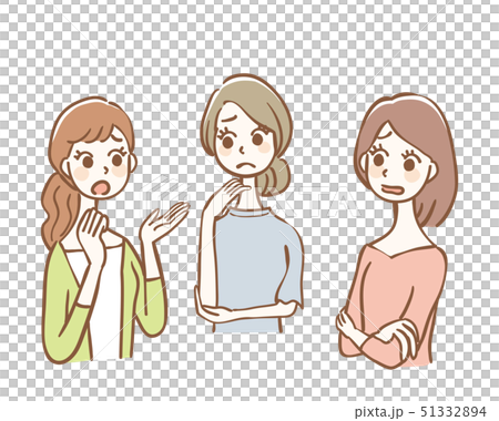 女性 3人組 不満 愚痴 女性 3人組 不満 愚痴 51332894