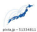 日本　日本地図　ビジネス　日本経済　貿易　テクノロジー　旅行　観光 51334811