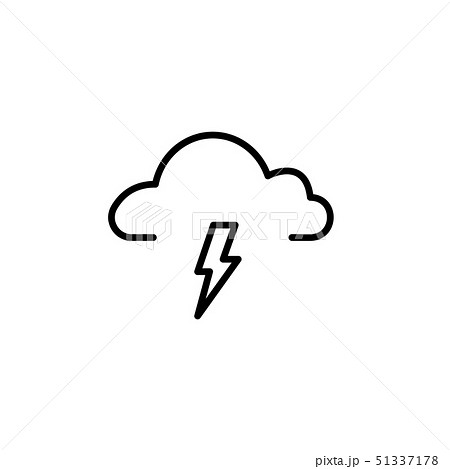 weather (thunderstorm) icon. vector illustration  51337178