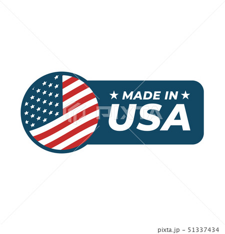 Made in the USA badge isolated on white background 51337434