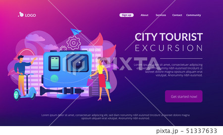 City segway tour concept landing page. 51337633
