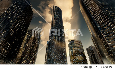 Skyscrapers or Modern Buildings in the City 51337849