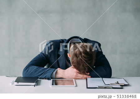 office routine tired young manager sleeping work office routine tired young manager sleeping work 51338468