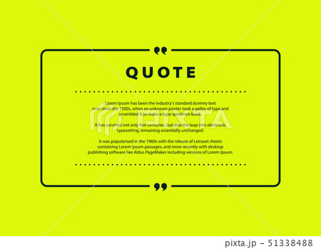 Abstract green quote vector design for speech text 51338488