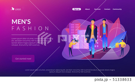 Men style and fashion concept landing page. Men style and fashion concept landing page. 51338633