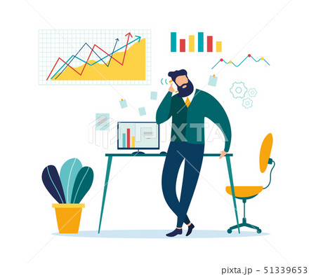 Businessman Mobile Phone Talk Business Discussion Businessman Mobile Phone Talk Business Discussion 51339653