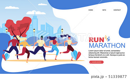 Run Marathon Cartoon People Runner Competition Run Marathon Cartoon People Runner Competition 51339877