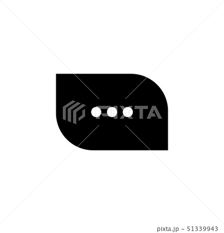 Typing in a chat bubble icon. comment sign symbol 51339943