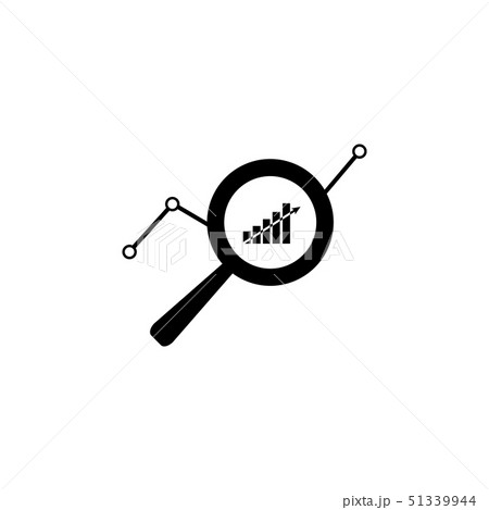 market research icon black on white background market research icon black on white background 51339944