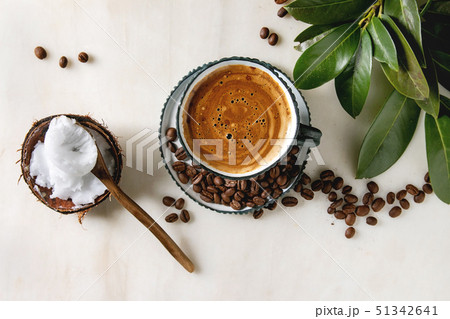 Bulletproof coffee with butter 51342641