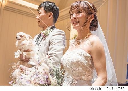 結婚式 新郎新婦 リングドッグとともに 結婚式 新郎新婦 リングドッグとともに 51344782