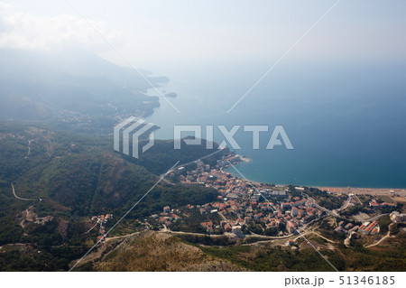 Montenegro, Rafailovici. view on sea beach 51346185