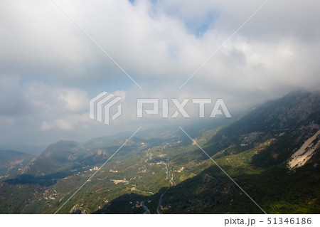 The mountain road in Montenegro 51346186