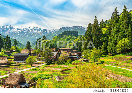 《富山県》相倉合掌造り集落・新緑シーズン 《富山県》相倉合掌造り集落・新緑シーズン 51346832