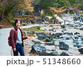 Asian girl is traveling at Sainokawara Park 51348660
