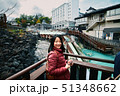 Asian girl is smiling at Kasatzu Onsen 51348662