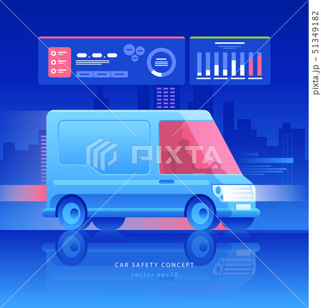 Van of the future concept. Van of the future concept. 51349182