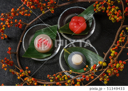 和菓子 日本 Japanese traditional sweets(wagashi) 和菓子 日本 Japanese traditional sweets(wagashi) 51349433