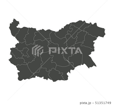 Bulgaria map with regions 51351749