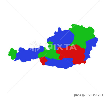 map austria with regions 51351751
