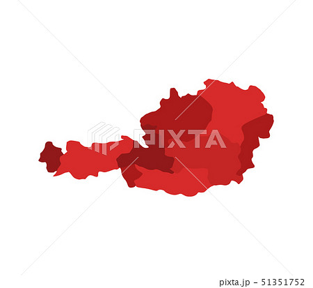 map austria with regions 51351752