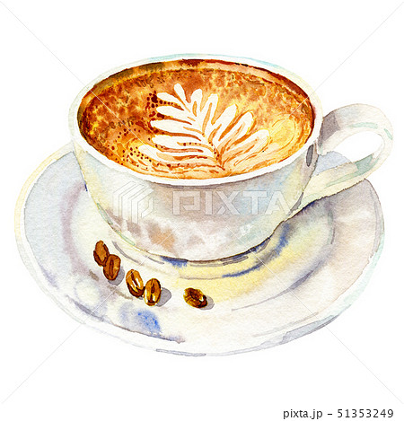 The Coffee Cup Isolated On White Background のイラスト素材