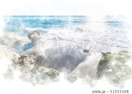 稲村ケ崎　水彩画風 51355108