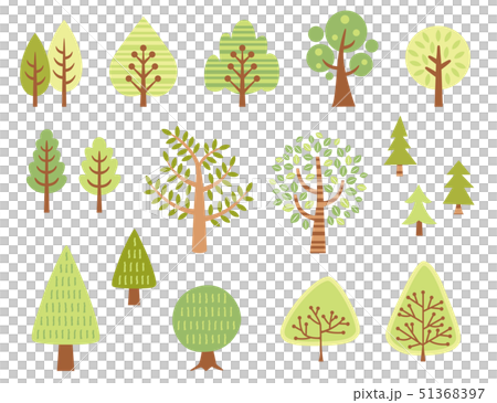 Scandinavian style tree set 51368397