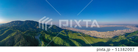 比叡山ドライブウェイ 大津 空撮 パノラマ 素材 比叡山ドライブウェイ 大津 空撮 パノラマ 素材 51382007
