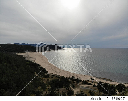 丹後半島 琴引浜 周辺空撮 51386007