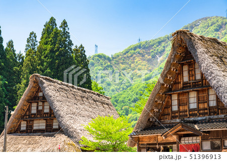 《富山県》菅沼合掌造り集落・新緑シーズン 《富山県》菅沼合掌造り集落・新緑シーズン 51396913