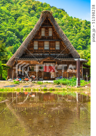《富山県》菅沼合掌造り集落・新緑シーズン 51398238