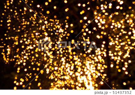 Blurred image Decorative outdoor string lights  Blurred image Decorative outdoor string lights  51437352