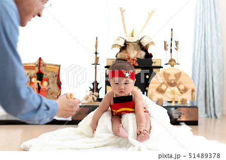 端午の節句を祝う男児　金太郎 51489378