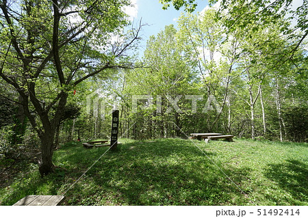 札幌市清田区　白旗山山頂風景 51492414