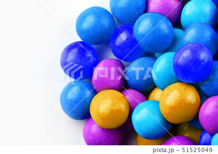 A rainbow of color from multicolored candies A rainbow of color from multicolored candies 51525049