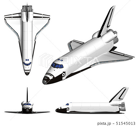 スペースシャトルのイラスト素材 51545013 Pixta