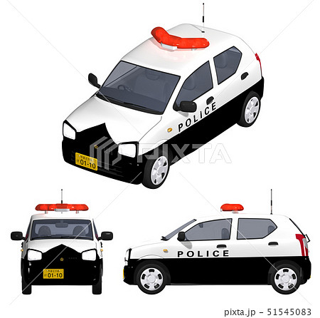 警察車両 ミニパトカーのイラスト素材