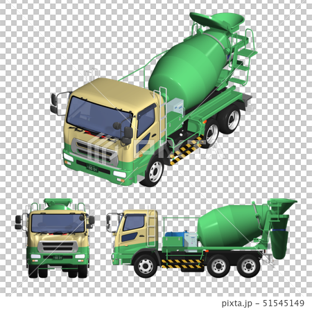 工事車両＿コンクリートミキサー車 51545149