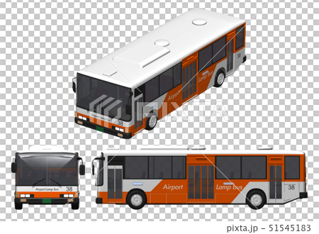 Airport ramp bus - Stock Illustration [51545183] - PIXTA