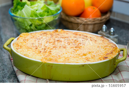 potato gratin with cream and cheese potato gratin with cream and cheese 51605957