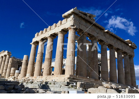 ギリシャ　アテネ　パルテノン神殿　全景 51633095