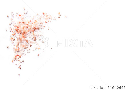 Bolivian Pink salt isolated on white background 51640665