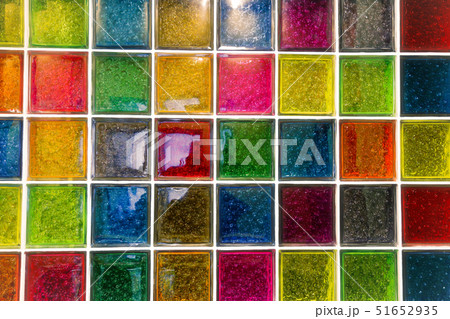 Bright glass blocks wall Bright glass blocks wall 51652935