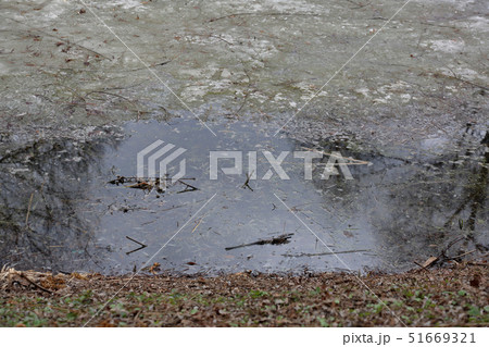 Frozen spring lake Frozen spring lake 51669321