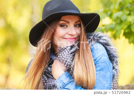 Pretty girl in park 51720962