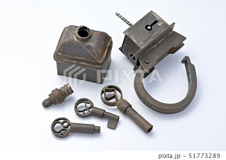 スリランカからくり錠、鍵、 51773289