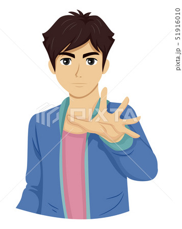 Teen Boy Illusionist Illustration Teen Boy Illusionist Illustration 51916010