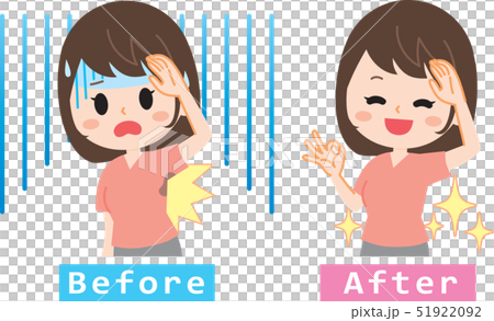 Women who suffer from side sweats 51922092