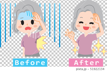 Surprised senior woman set to sweat aside 51922134